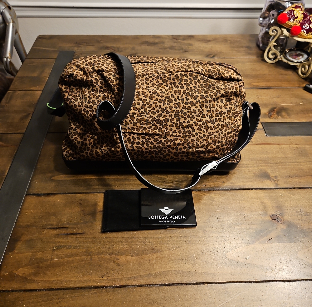 Botegga Veneta Iconic Leopard Crossbody